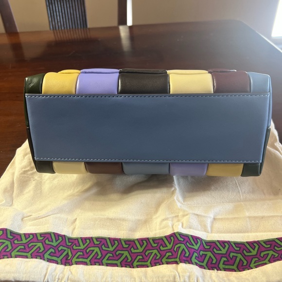 Tory Burch Kira small quilted satchel multi NEW - Picture 8 of 11